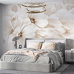 Wall murals Delicate blooms in soft tones