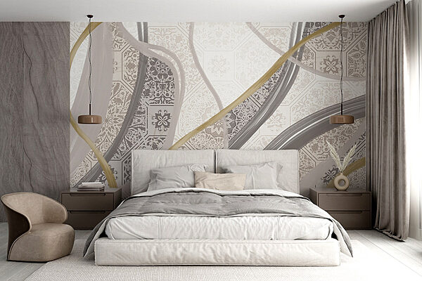 Elegant patterns in soft hues Wall murals Elegant patterns in soft hues