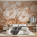 Wall murals Delicate blooms in soft hues