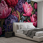 Wall murals Vibrant blossoms in full bloom.