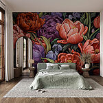 Wall murals Vibrant blossoms in rich colors.