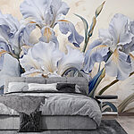 Wall murals Elegant blooms in soft hues.