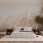 Wall murals Soothing grass in soft light.
