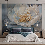 Wall murals Delicate flower in soft hues