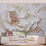 Wall murals Delicate flower in soft hues.