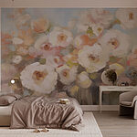 Wall murals Painting of flowers in a vase
