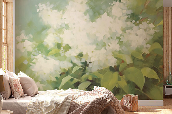 Soft blooms in a gentle breeze Wall murals Soft blooms in a gentle breeze