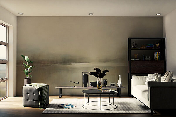 Painting of a lake Wall murals Painting of a lake