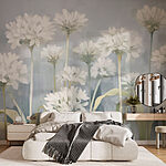 Wall murals Painting of white flowers