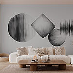 Wall murals Group of circles and squares