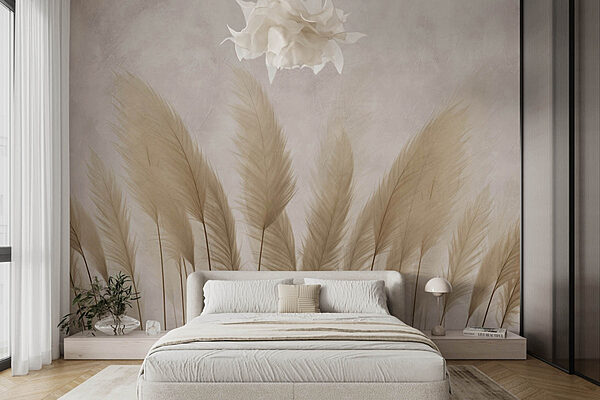 Group of white feathers Wall murals Group of white feathers