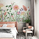 Wall murals Painting of flowers and plants