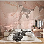 Wall murals Delicate petals in soft hues