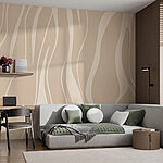 Wall murals White lines on a tan surface
