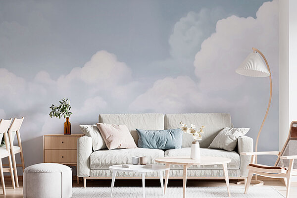 Wall murals Wall murals Cloudy sky with many clouds (SKU: w03301v1)