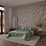 Wall murals Tree made of paper