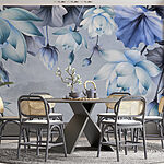 Wall murals Delicate blooms in soft tones