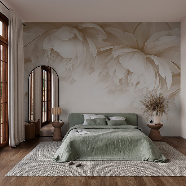 Wall mural Wall mural Soft petals in gentle tones (SKU: w03239)
