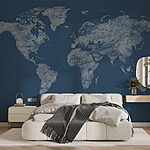 Wall murals Map of the world