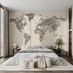 Wall murals Map of the world