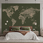 Wall murals Map of the world