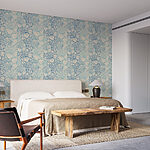 Wall murals Pattern of blue and white flowers