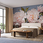 Wall murals Group of white flowers