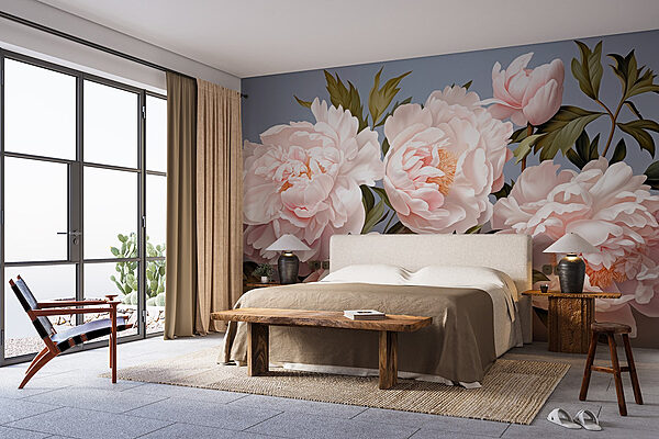 Group of white flowers Wall murals Group of white flowers