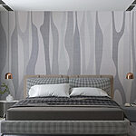 Wall murals White and grey fabric with a pattern