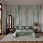 Wall murals Abstract wavy pattern in soft colors