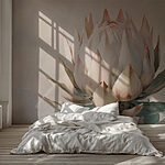 Wall murals Delicate petals in soft hues