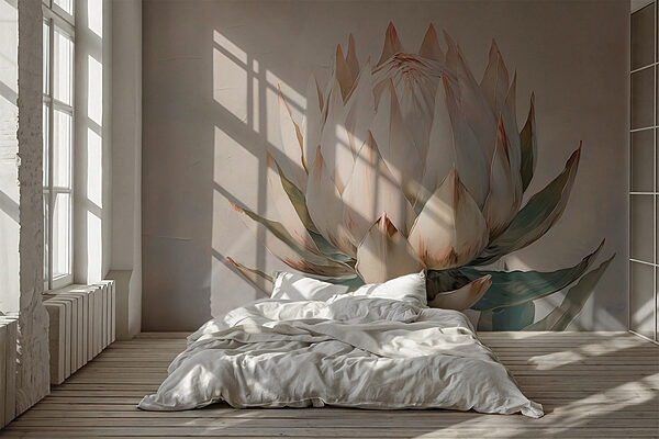 Delicate petals in soft hues Wall murals Delicate petals in soft hues