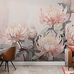 Wall murals Blooming petals in soft hues