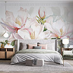 Wall murals Delicate blossoms in soft hues.