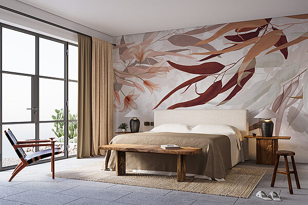 Soft hues of nature intertwine gracefully Wall murals Soft hues of nature intertwine gracefully