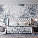 Wall murals Delicate blooms in soft hues.