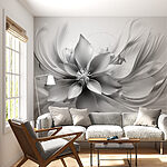 Wall murals Flower with leaves and petals