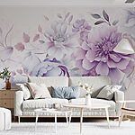 Wall murals Delicate flowers in soft colors