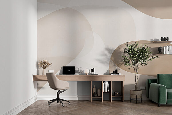 White and brown background Wall murals White and brown background