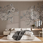 Wall murals Floral elegance in harmonious design