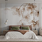 Wall murals Delicate blooms in soft hues