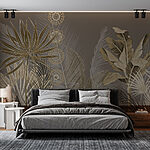 Wall murals Elegant foliage in soft tones.