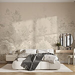 Wall murals Delicate floral pattern in soft tones