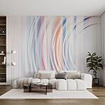 Wall murals Blurry image of a circular object