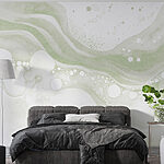 Wall murals White and green paint