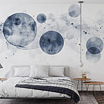 Wall murals Group of circles with smoke