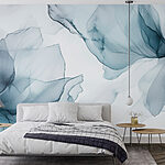Wall murals Ethereal hues of flowing petals