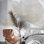 Wall murals Group of white flowers