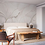 Wall murals Soft petals on a serene background