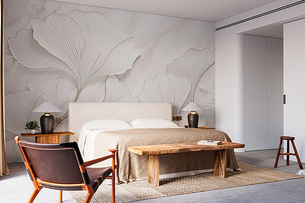Wall murals Soft petals on a serene background